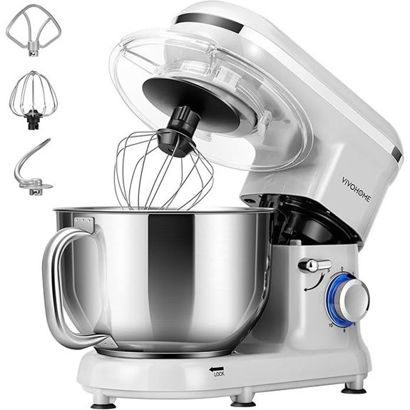 VIVOHOME 6 Qt Stand Mixer with Attachments