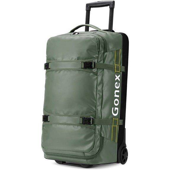 Gonex 70L Water-Repellent Rolling Duffel Bag