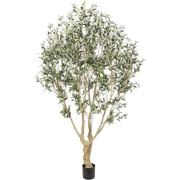 Realead 7ft Faux Olive Tree with Realistic Leaves