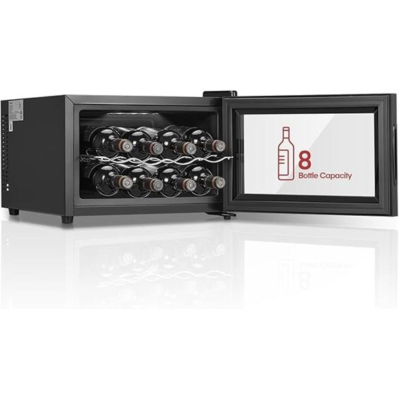 8 bottle digital wine cooler