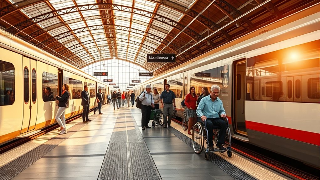 accessible station facilities vary