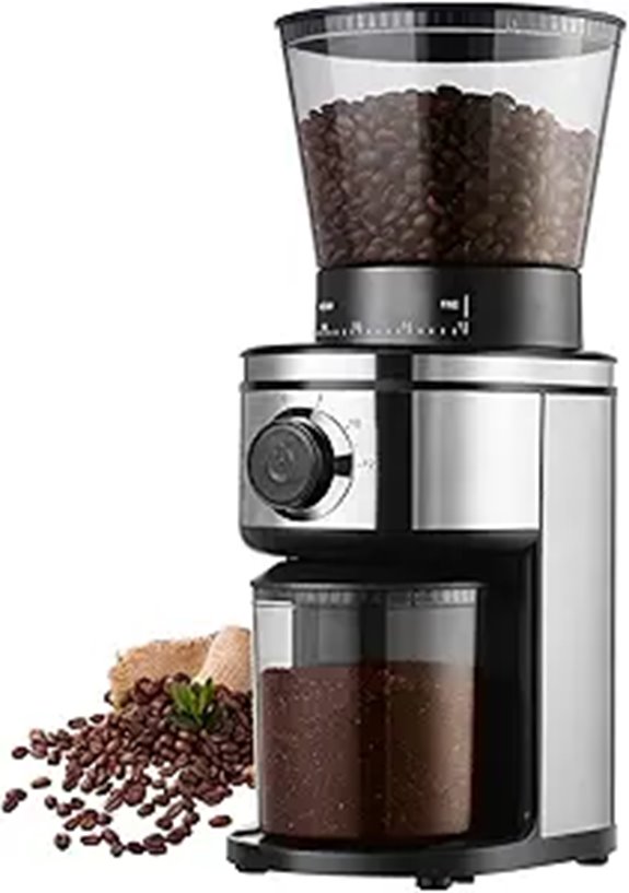 Burr Electric Coffee Grinder with Adjustable Settings