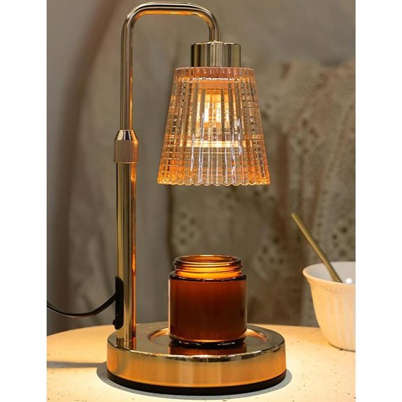 Dimmable Candle Warmer Lamp with Timer and Bulbs