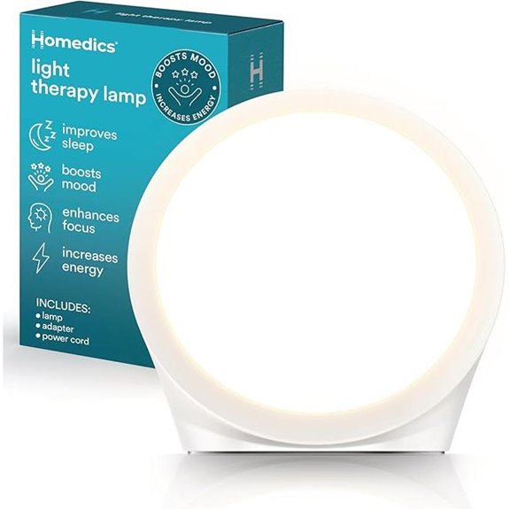 Homedics Light Therapy Lamp with Adjustable Features