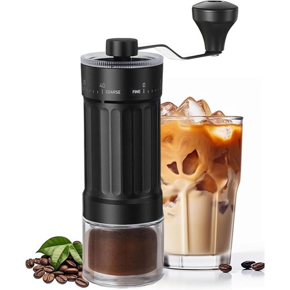 GCCTXC Manual Coffee Grinder with Adjustable Settings