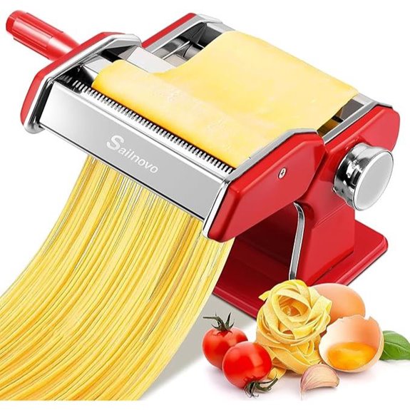 Sailnovo Pasta Maker Machine with Adjustable Thickness