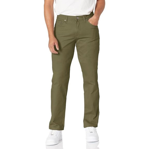 Amazon Essentials Men's Straight Fit 5-Pocket Stretch Twill Pants