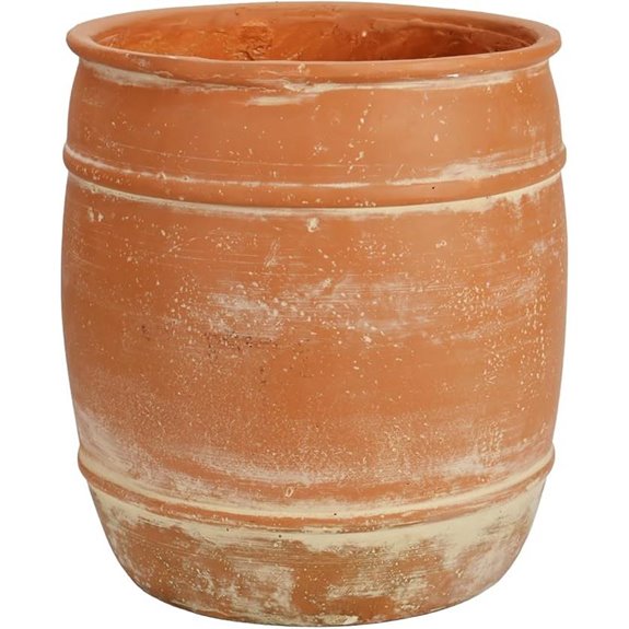 Aged Terracotta Clay Planter Pot for Indoor/Outdoor