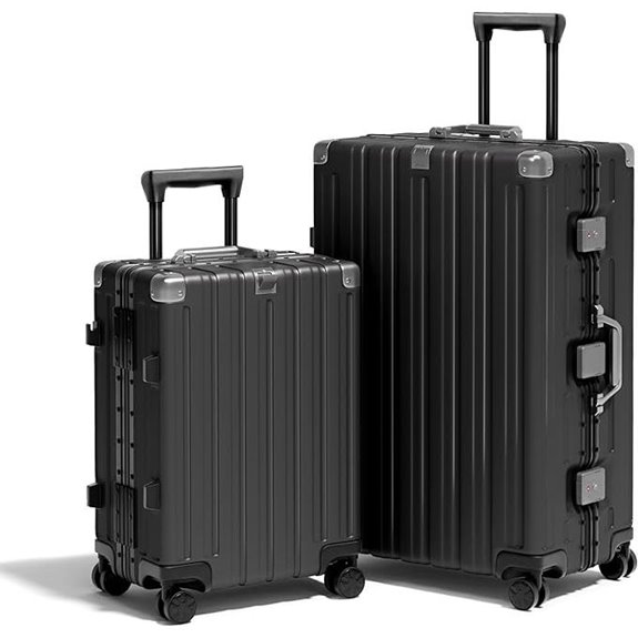 Krute 2-Piece Aluminum Hard Shell Luggage Set