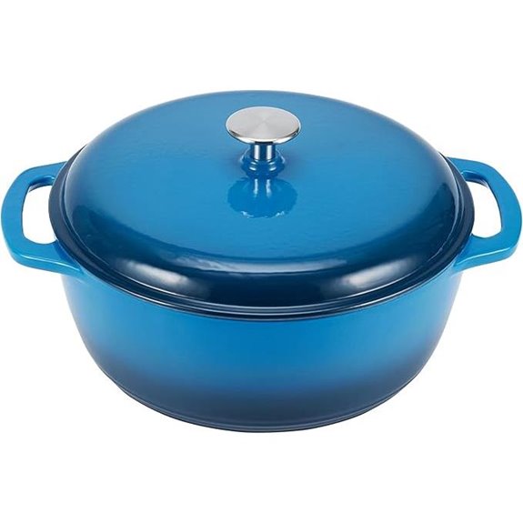 Amazon Basics Enameled Cast Iron Dutch Oven 4.3 Quart