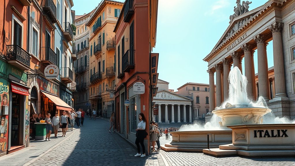 ancient ruins and vibrant markets