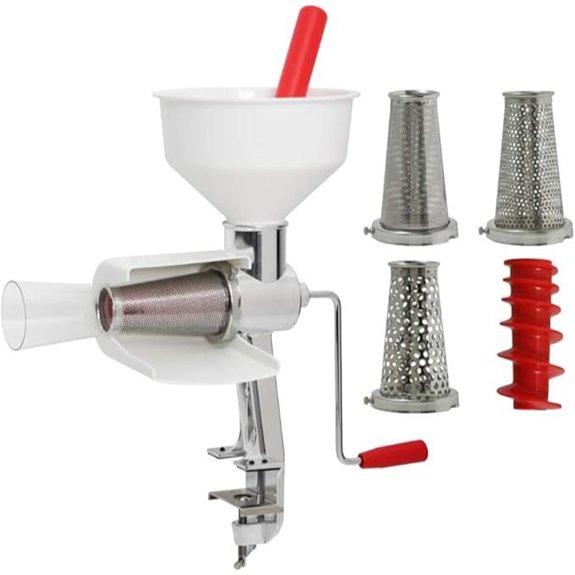 Johnny Apple Sauce Maker with Strainer and Accessories