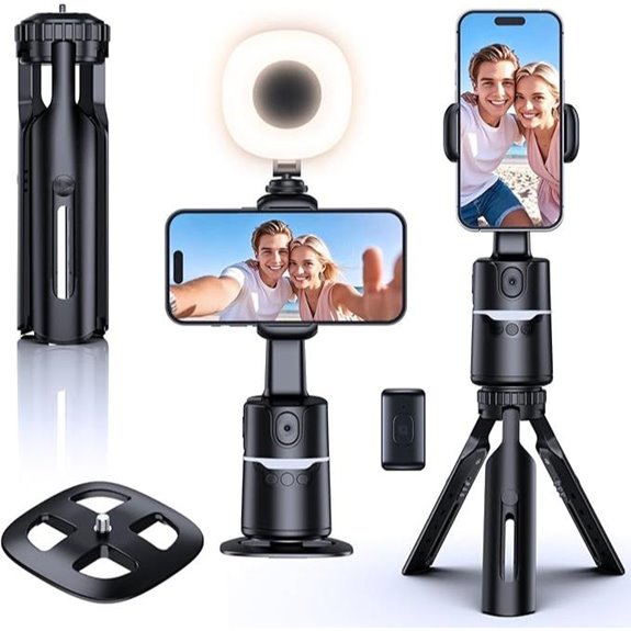 UBeesize Auto Face Tracking Tripod with Light