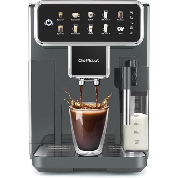 Automatic Espresso Coffee Maker with GrinDer and Frother