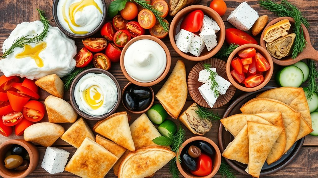 balanced colorful platter arrangement