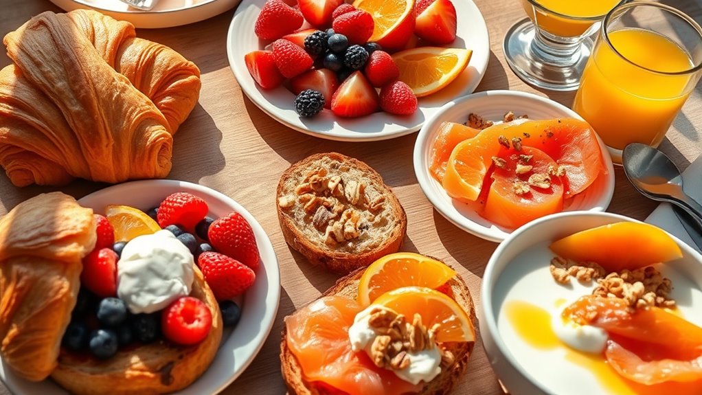 balanced wholesome european breakfasts