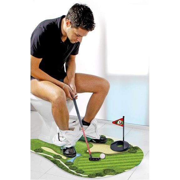 Toilet Golf Game - Bathroom Mini Golf Gag Gift