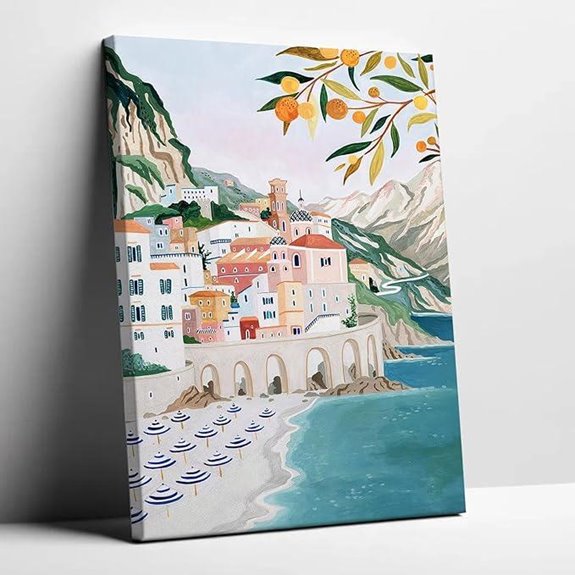 Atrani Amalfi Coast Canvas Wall Art 24x36