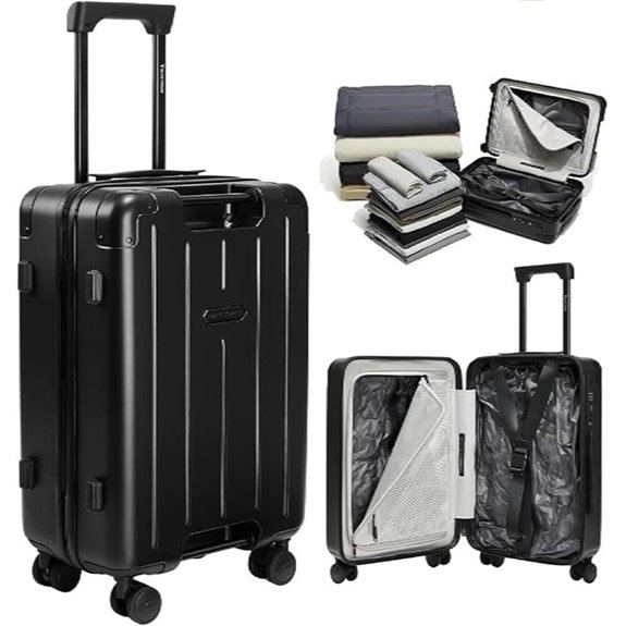 BlackVoyage Air Vacuum Suitcase with USB Pump