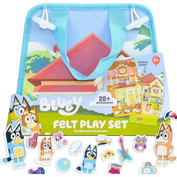 bluey felt playhouse accessories