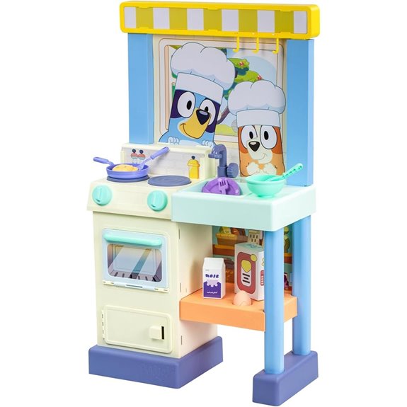bluey kid kitchen set