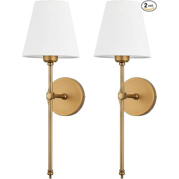 Bsmathom Brass Wall Sconces Set of 2