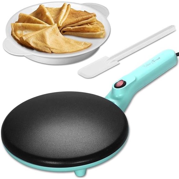Baker's Friend Electric Crepe Maker with Non-Stick Surface