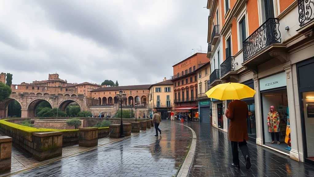 brief scattered rain showers