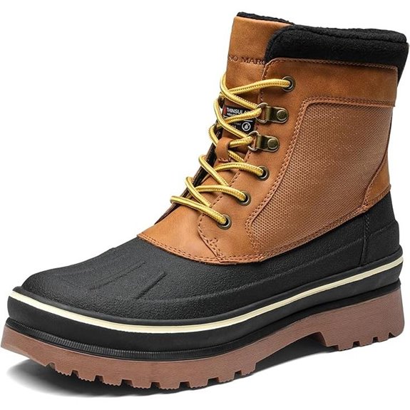 Bruno Marc Men's Waterproof Insulated Snow Boots