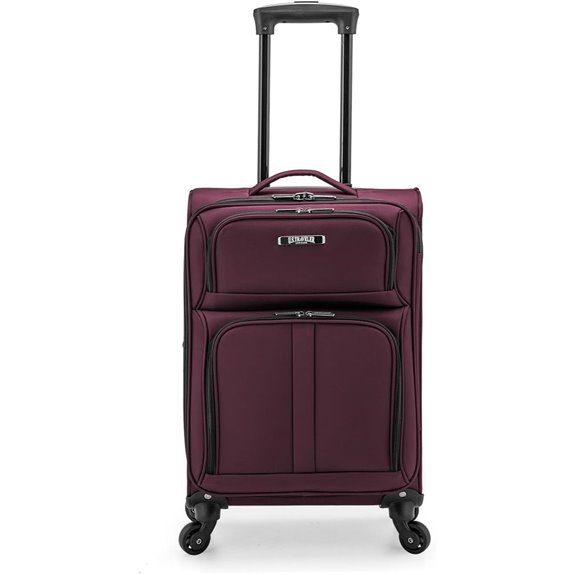 U.S. Traveler Anzio 22-Inch Burgundy Spinner Luggage