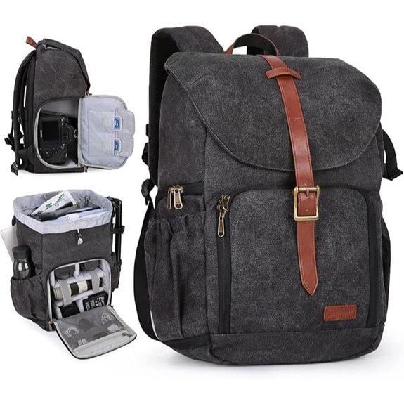 BAGSMART DSLR Camera Backpack with Rain Cover