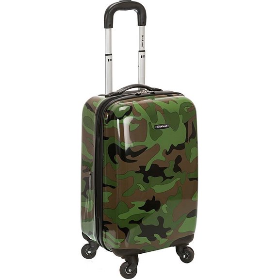 Rockland Safari Hardside Spinner Wheel Luggage CAMO Carry-On 20
