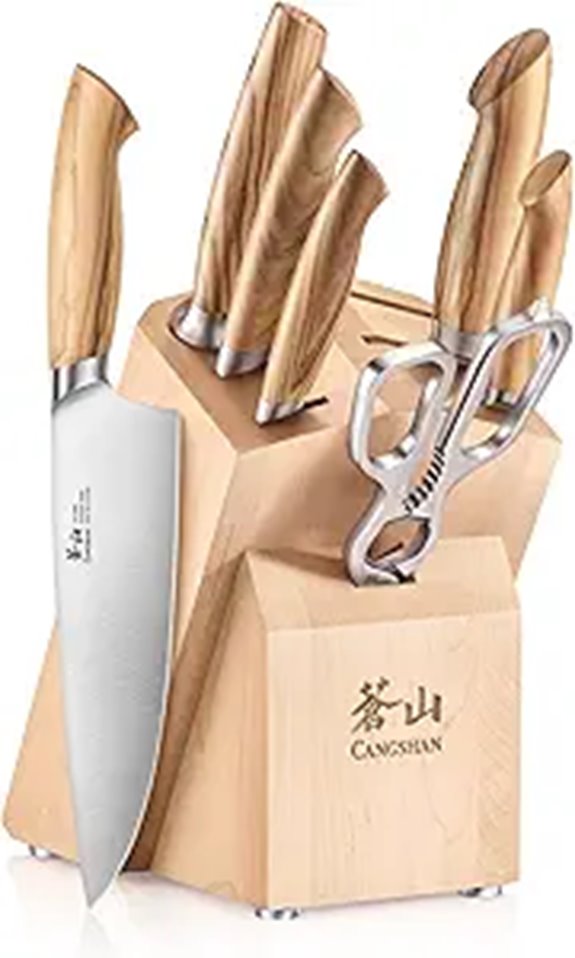 Cangshan OLIV 8-Piece Knife Block Set