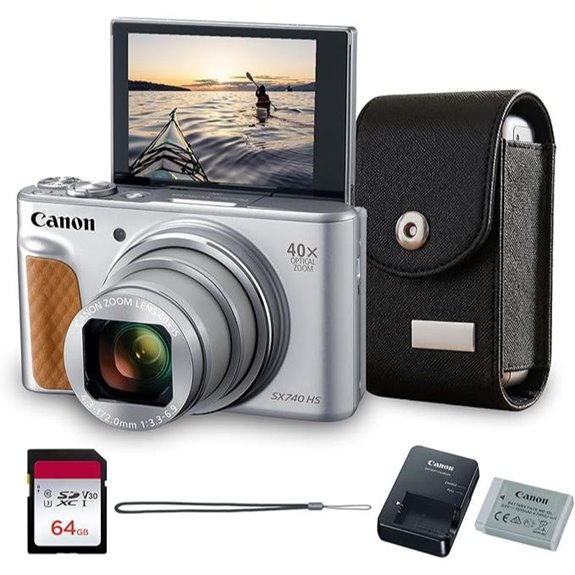 Canon PowerShot SX740 HS Camera with Case & 64GB Card