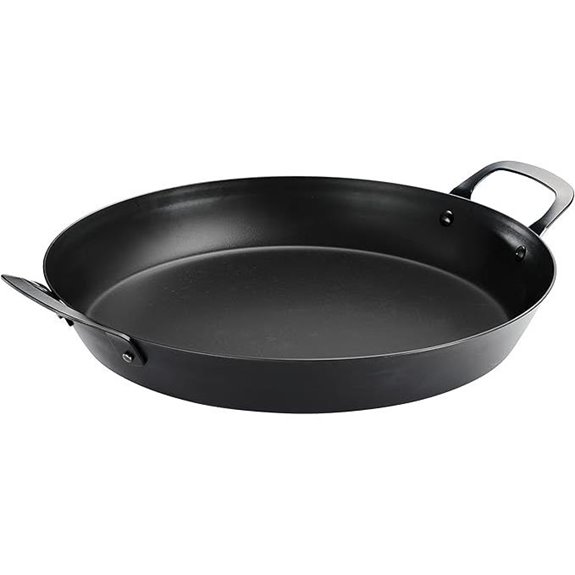 Tramontina Carbon Steel 15-Inch Paella Pan Naturally Non Stick Oven Safe