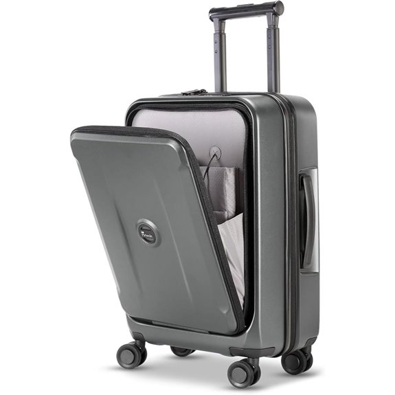 Carry On Luggage with USB Port & Spinner Wheels