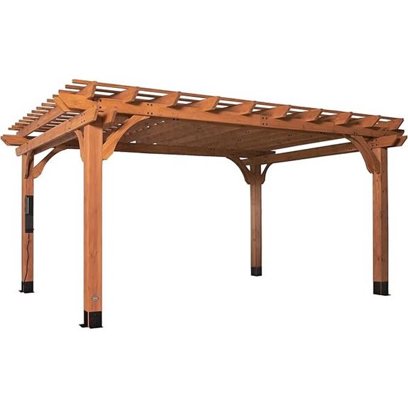 Backyard Discovery Beaumont Cedar Pergola Kit with Trellis