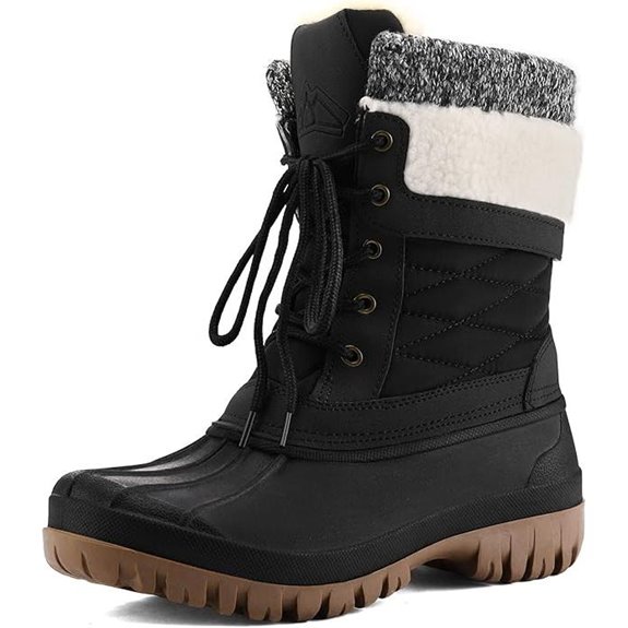 Mysoft Women's Waterproof Insulated Snow Boots