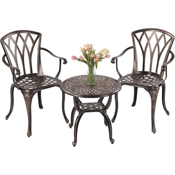 Jardin Centennail 3-Piece Cast Aluminum Bistro Set