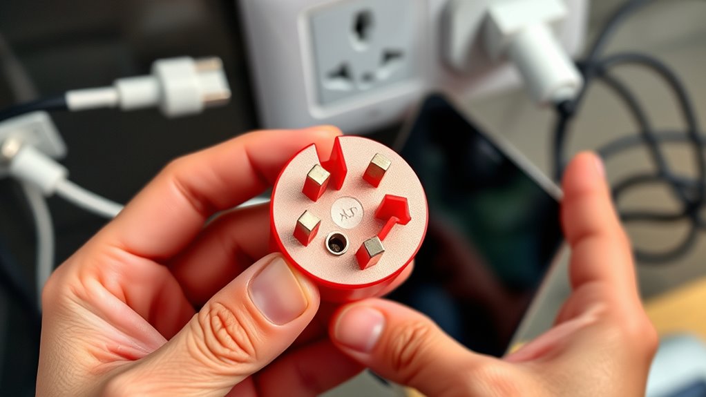 check voltage and adapters
