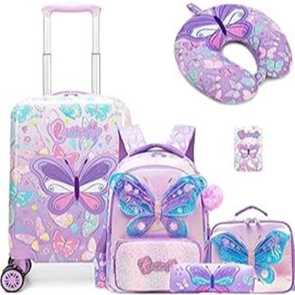 Kid’s 5-Piece Luggage Set with Spinner Wheels