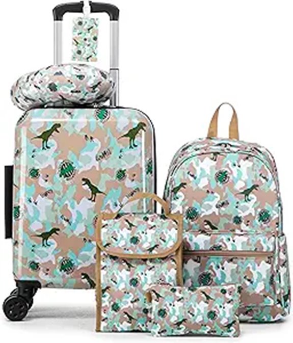 Kids' 6-Piece Luggage Set with Spinner Wheels