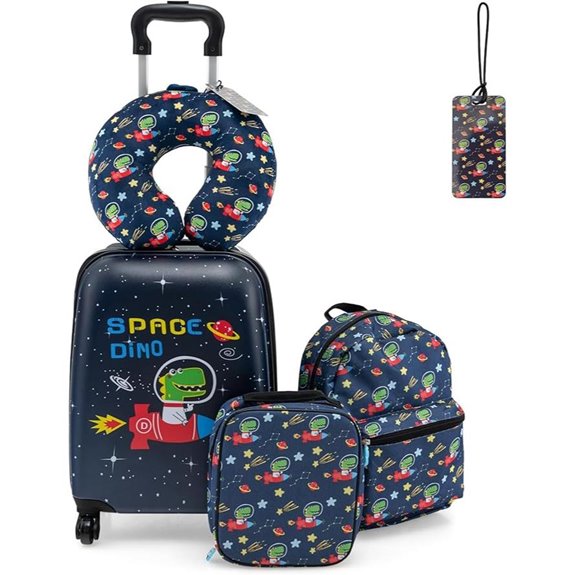 Goplus Kid’s 5-Piece Luggage Set with Spinner