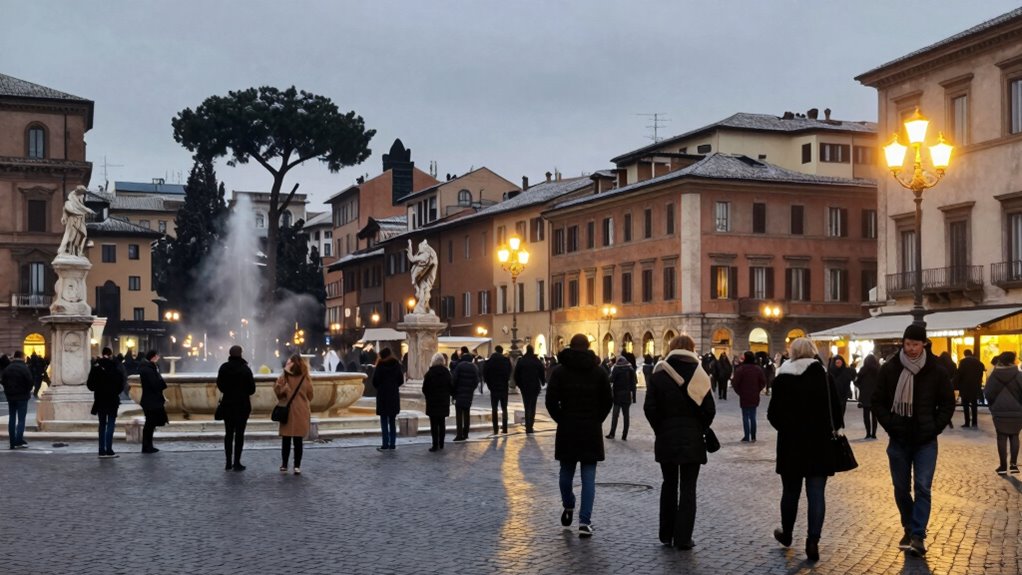 chilly crowded roman winter