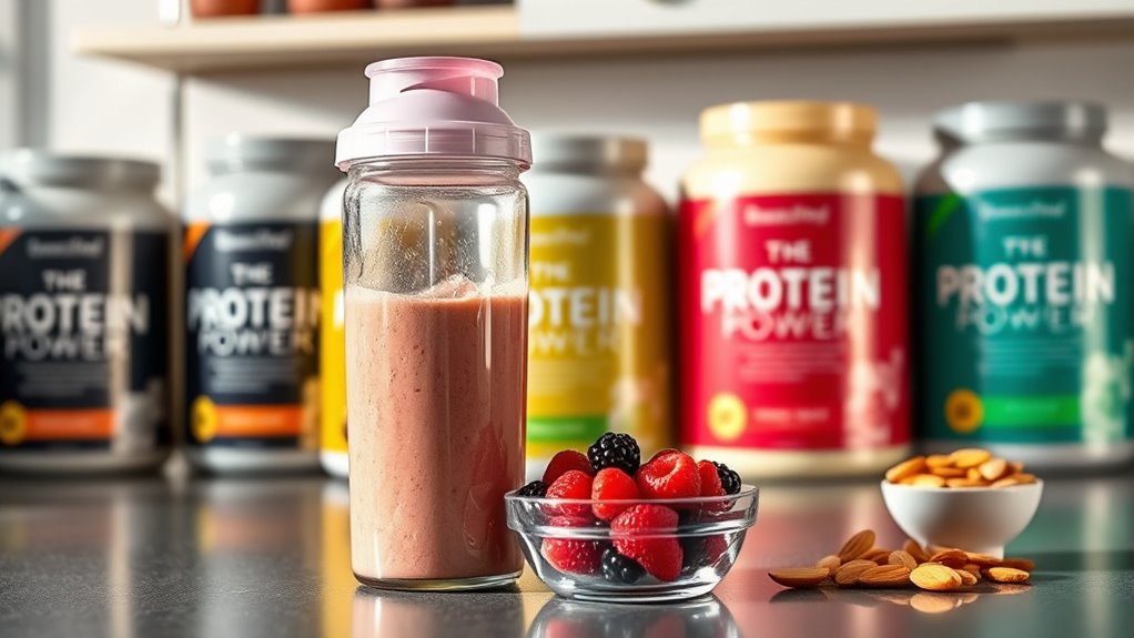 choose low calorie high fiber protein