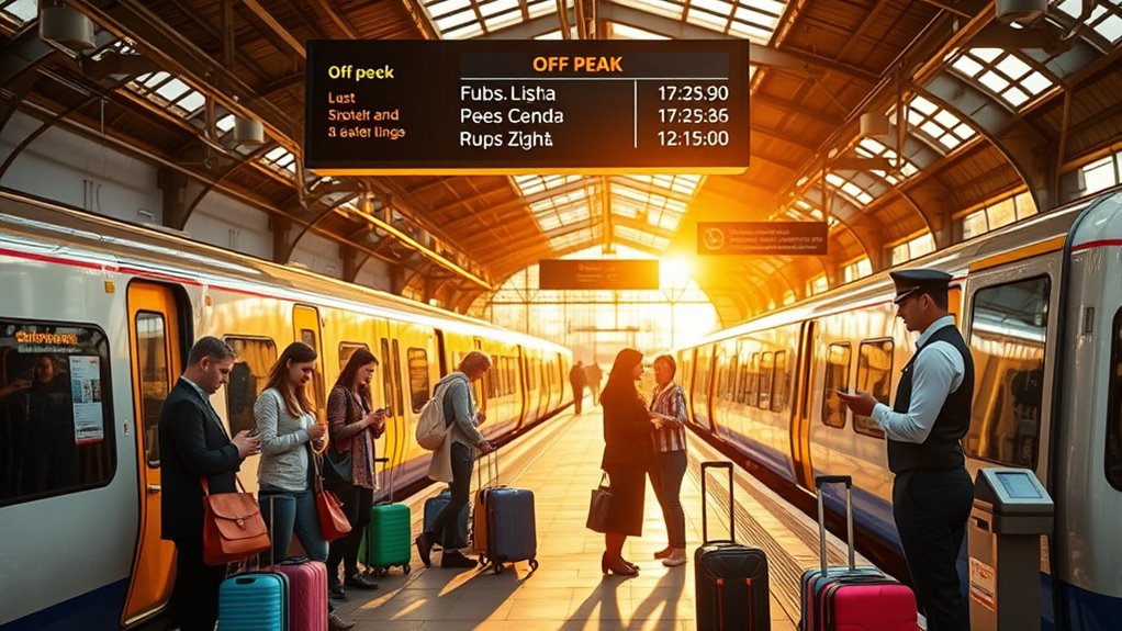choose off peak train tickets wisely
