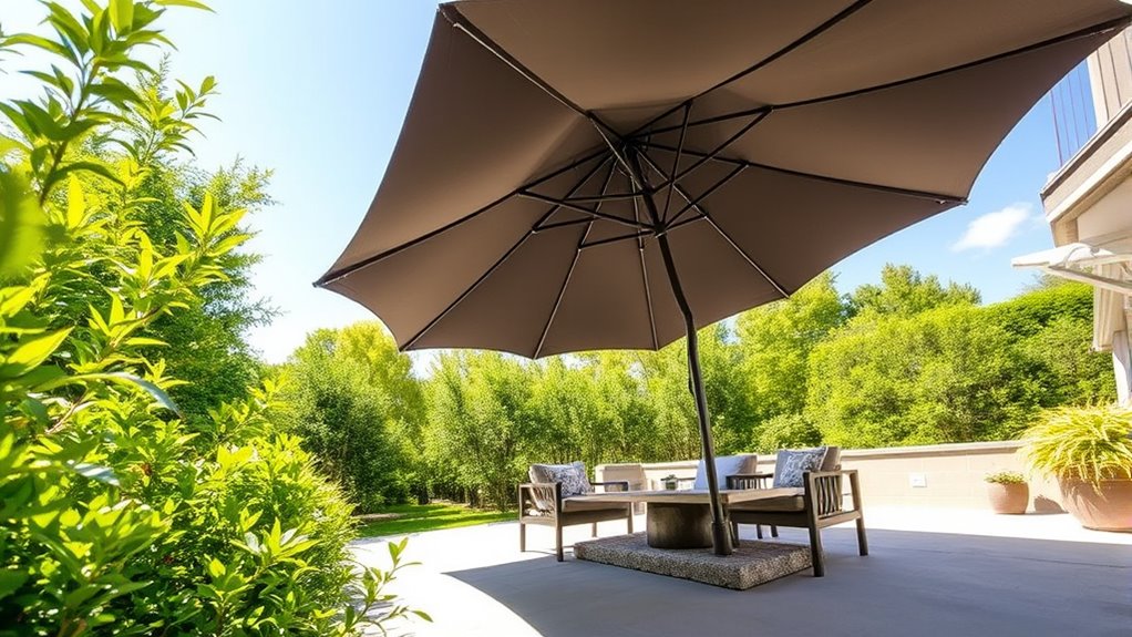 choosing durable stable patio umbrella