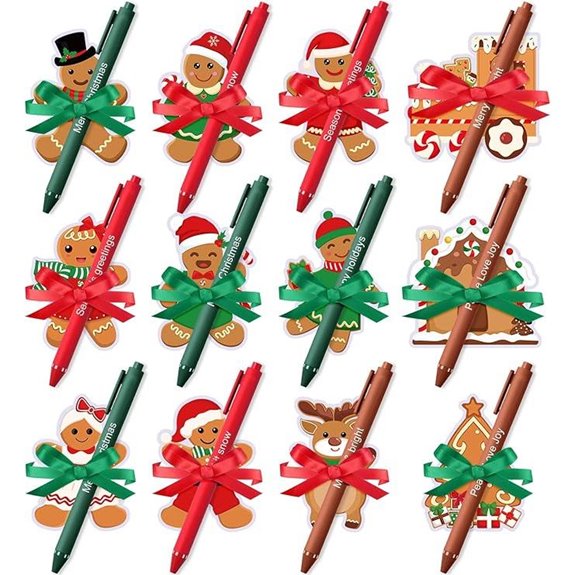 Pasimy Christmas Sticky Notes & Pen Set (24 pcs)