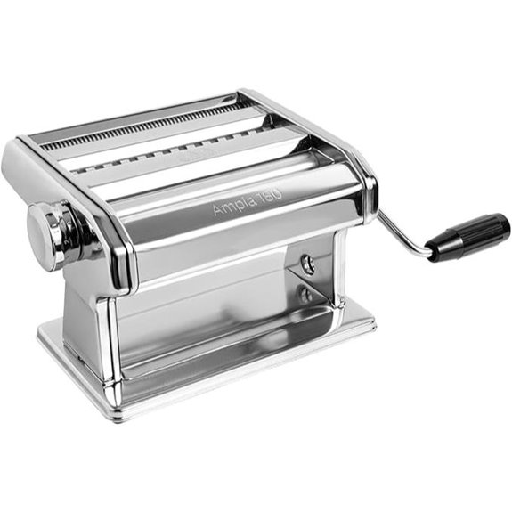 Ampia 180 Classic Manual Pasta Machine Chrome Steel