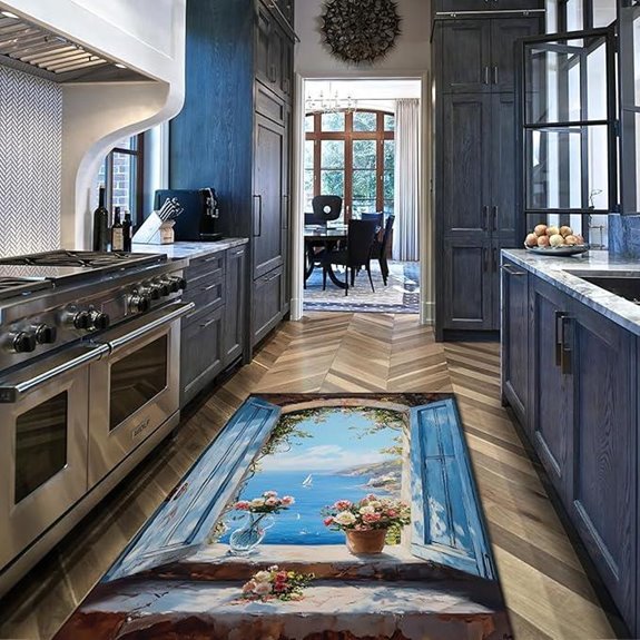 Balcony Coastal Floral Rug 4'x5'6